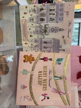 Too Faced Merry Merry Makeup Palettes - Pink and Gold Accents NEW